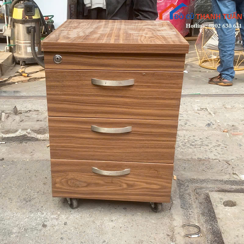 tu-hs-G350-4 Tủ Cabin 3 Ngăn Gỗ Tiện Lợi Cũ (Nhiều Màu)