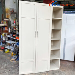 Tủ Áo Liền Kệ Rời 1M4 Màu Trắng Cũ Giá Rẻ