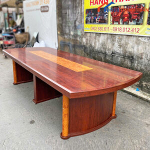 Bàn Họp Gỗ MDF 2M8 Cao Cấp Cũ Giá Tốt