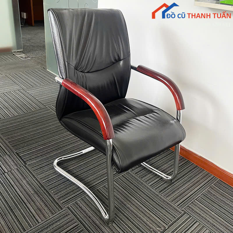 ghe-chan-quy-G650-2 Ghế Trưởng Phòng Chân Quỳ Inox Bọc Da Cũ