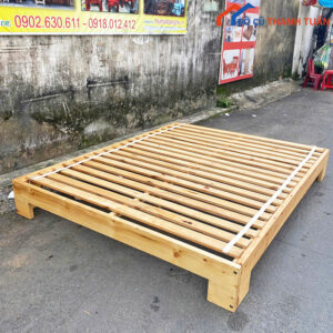 Giường Bệt Pallet Cũ Phong Cách Vintage