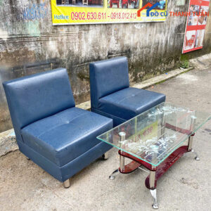 Ghế Sofa Đơn Kèm Bàn Kính Cũ Giá Rẻ