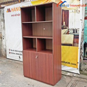 Kệ Tủ Hồ Sơ Gỗ 1Mx2M Màu Nâu Cũ Giá Rẻ