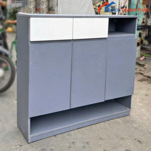 Tủ Hồ Sơ 1M28 Cũ Màu Xám Hiện Đại