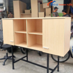 Kệ Tủ Hồ Sơ Treo Tường 1M6 Màu Kem Cũ