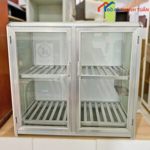 Tủ Nhôm Kính 76CM Cũ Màu Trắng Bền Đẹp