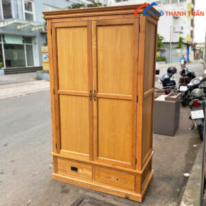Tủ Quần Áo Gỗ Sồi 1M2x2M Cũ Giá Rẻ