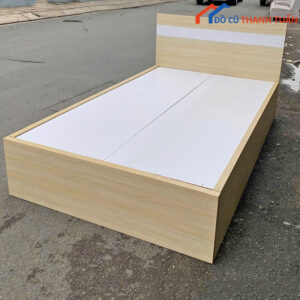 Giường Gỗ MDF 1M2x2M Cũ Có Ngăn Kéo Tiện Lợi