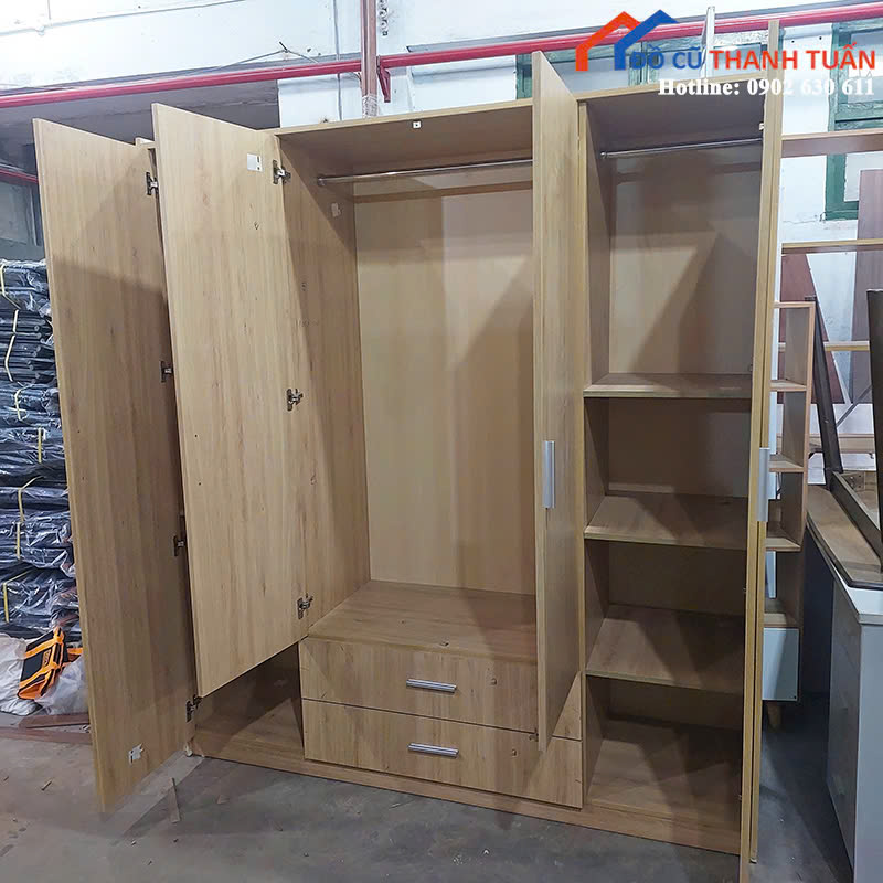 z7091050896309_129dcb9abffc246a6e43d4d63cb82a13 Thanh Lý Tủ Quần Áo 1M8x2M Hiện Đại Mới 99%