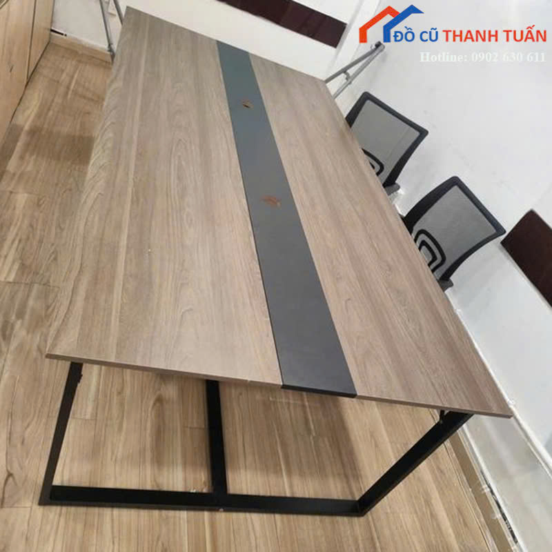 ban-hop-1m2x2m4x75-G1tr5-1 Bàn Họp Cũ 1M2x2M4 Có Lỗ Đi Dây (Nhiều Mẫu)