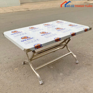 Bàn Inox Chữ Nhật 1M1x66CM Cũ Giá Rẻ
