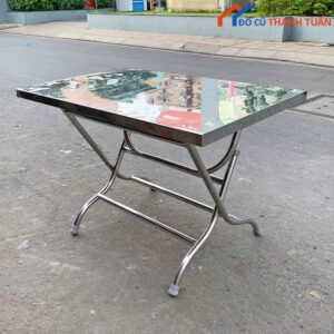 Bàn Xếp Inox 1M1x 70CM Cũ Bền Bỉ