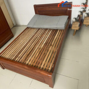 Giường Cũ Gỗ Tự Nhiên 1M2x2M Kiểu Dáng Đơn Giản