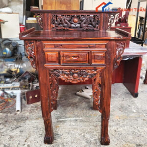 Bàn Thờ Gia Tiên Gỗ Tự Nhiên 2 Tầng Tinh Tế Cũ