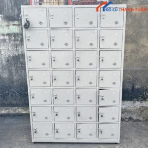 Tủ Locker Sắt Bền Bỉ 28 Ngăn Cũ Giá Rẻ