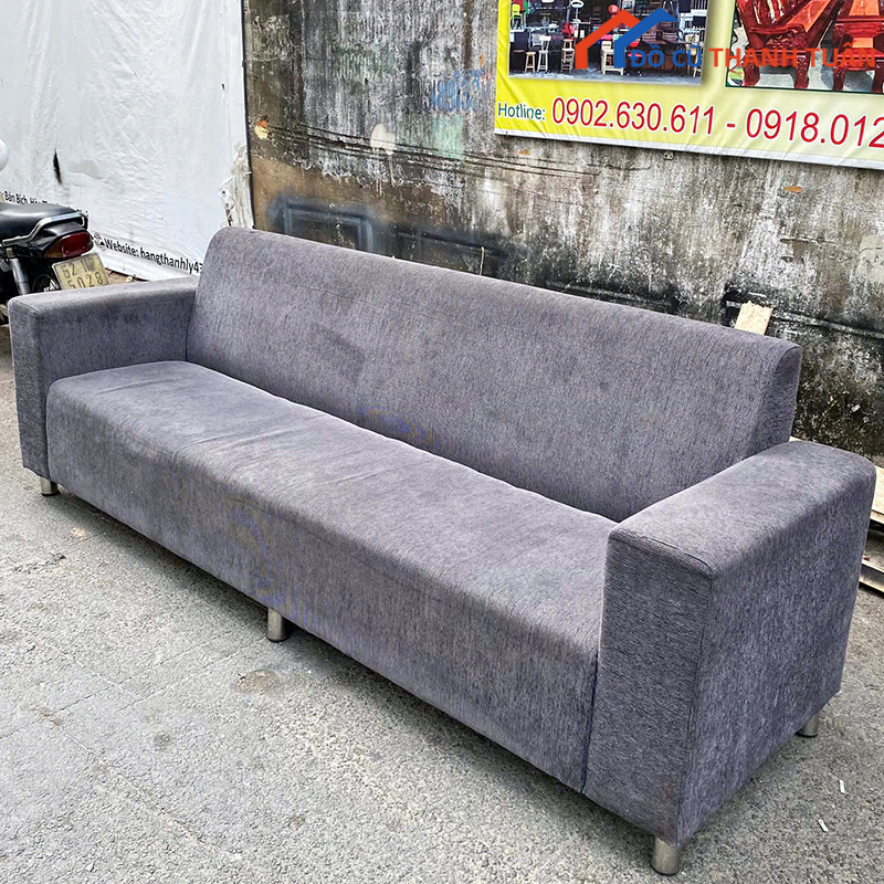 ban-ghe-sofa-cu-5 Băng Ghế Sofa Vải Cũ Màu Xám Hiện Đại