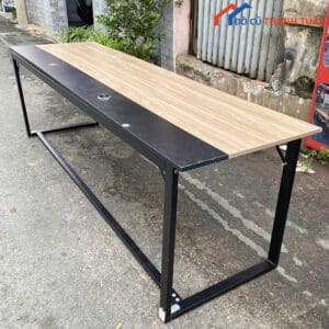 Bàn Họp Cũ Dài 2M4x70CM Chân Sắt Giá Rẻ