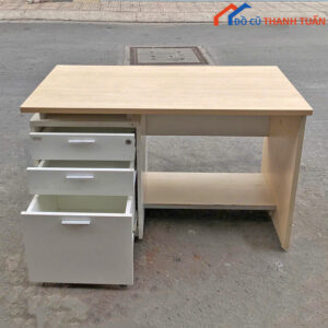 Bàn Làm Việc 1M2x60CM Màu Trắng Kem Cũ