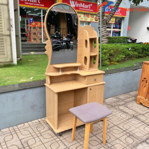 Bàn Trang Điểm Gỗ MDF Có Gương Đẹp Cũ