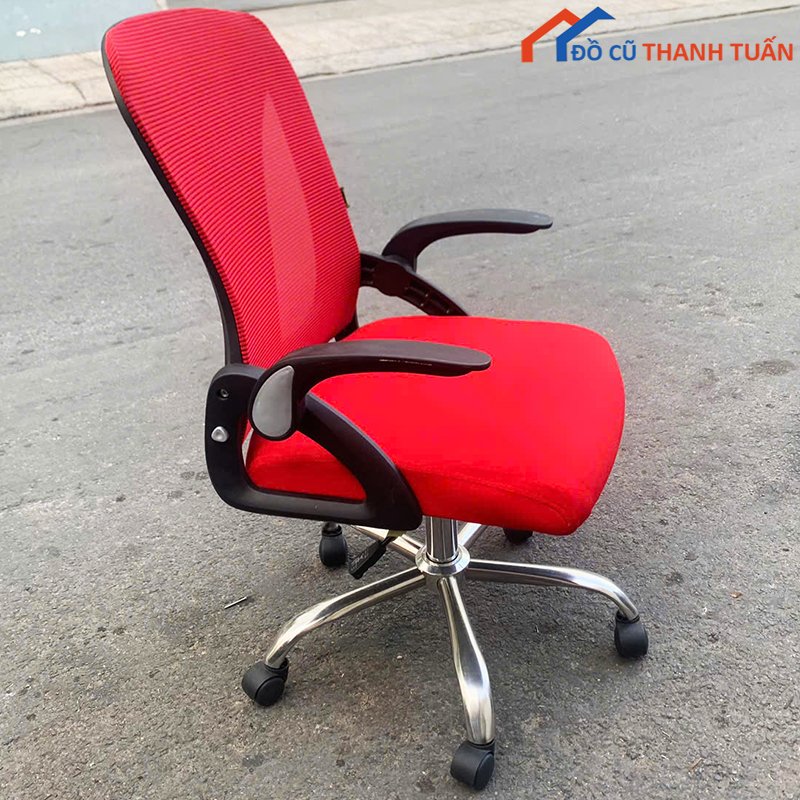ghe-van-phong-cu-29 Ghế Văn Phòng Cũ Chân Inox Xịn Đẹp Giá Rẻ (Nhiều Màu)