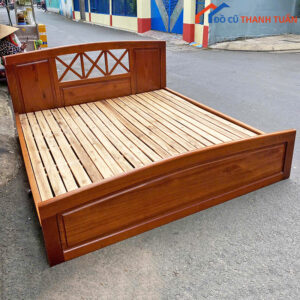 Giường Ngủ 1M8x2M Gỗ Tự Nhiên Cũ Giá Rẻ