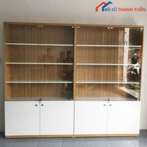 Tủ Kệ Trưng Bày Cánh Kính Thiết Kế Hiện Đại Mới 99%