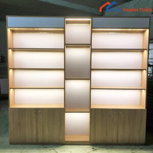 Tủ Kệ Trưng Bày Có Đèn LED Nhiều Ngăn Mới 99%
