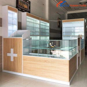 Thanh Lý Tủ Quầy Trưng Bày Tiệm Thuốc Mới 99%