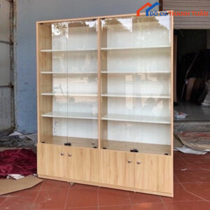 Tủ Kệ Trưng Bày Cửa Kính Hiện Đại Mới 99%