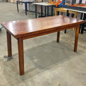 Bàn Ăn 1M4 Gỗ Tự Nhiên Đơn Giản Cũ