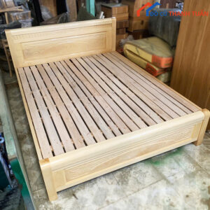 Giường Gỗ Sồi Tự Nhiên 1M6x2M Tồn Kho Giá Tốt