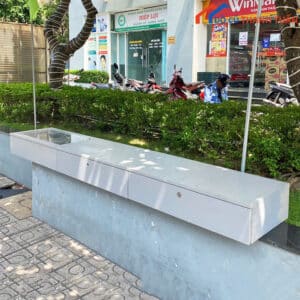 Kệ Tivi Treo Tường 2M3 Cũ Mặt Kính Hiện Đại