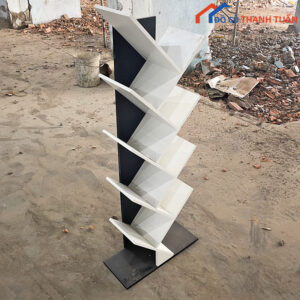 Kệ Sách Cũ 1M2 Thiết Kế Hình Xương Cá