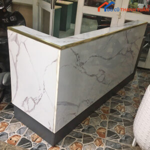 Quầy Tiếp Tân Cũ Kiểu Chữ L Vân Giá Tốt