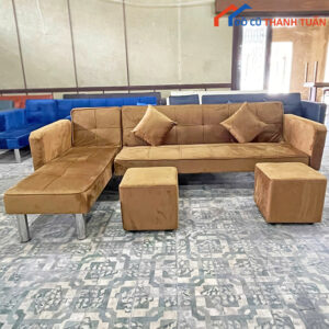 Thanh Lý Sofa Bed Bọc Nhung Hiện Đại Mới 99% (Nhiều Màu)