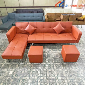 Sofa Bed Chữ L 1M7 Thiết Kế Hiện Đại Mới 99% (Nhiều Màu)