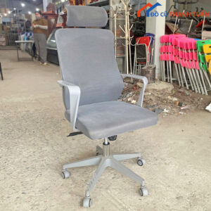 Ghế Làm Việc Cũ Màu Xám Thiết Kế Hiện Đại