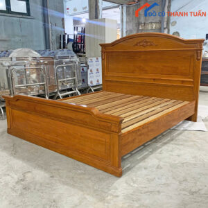 Giường Gỗ Sồi Mỹ 1M8x2M Cũ Giá Tốt
