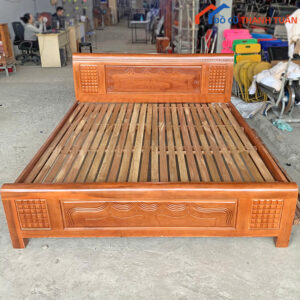 Giường 1M8x2M Cũ Gỗ Tự Nhiên Bền Đẹp Giá Tốt