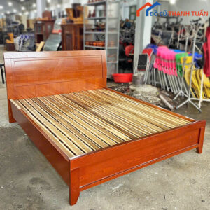 Giường Gỗ Cũ 1m6x2m Đẹp Giá Rẻ
