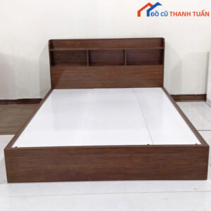 Thanh Lý Giường 1m6 Màu Nâu Hiện Đại Mới 99%