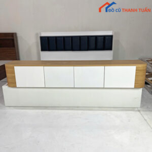 Thanh Lý Kệ Tivi Gỗ Kiểu Dáng Tối Giản Mới 99%