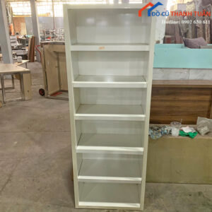 Kệ Trưng Bày Cũ 1M9x70CM Màu Trắng Thiết Kế 6 Tầng