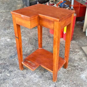 Kệ Gỗ Decor 2 Tầng Màu Cánh Gián Cũ