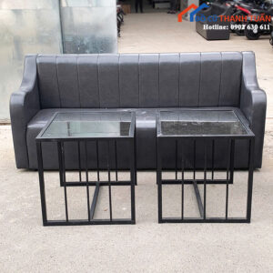 Băng Ghế Sofa Bọc Da Đen Cũ Giá Rẻ