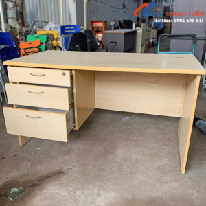 Bàn Nhân Viên 1M4 Cũ Có 3 Hộc Kéo