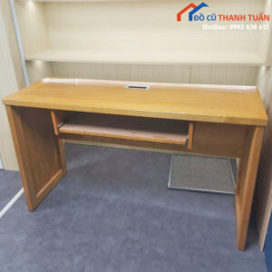 Bàn Làm Việc Gỗ 1M4 Màu Vàng Cũ Giá Rẻ