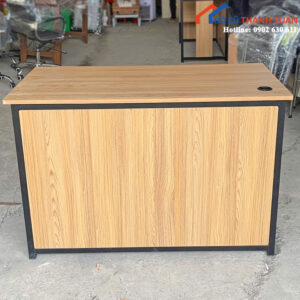 Bàn Gỗ 1M2 Cũ Khung Sắt Có Hộc Tủ Giá Rẻ