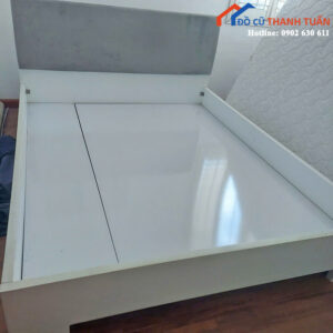 Giường Gỗ Tựa Đầu Bọc Nệm Cũ Giá Rẻ