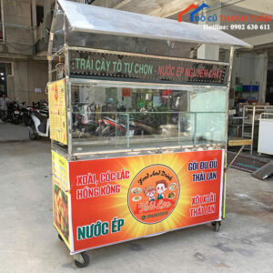 Quầy Xe Cũ Inox Kính Mái Che Đẹp Bền